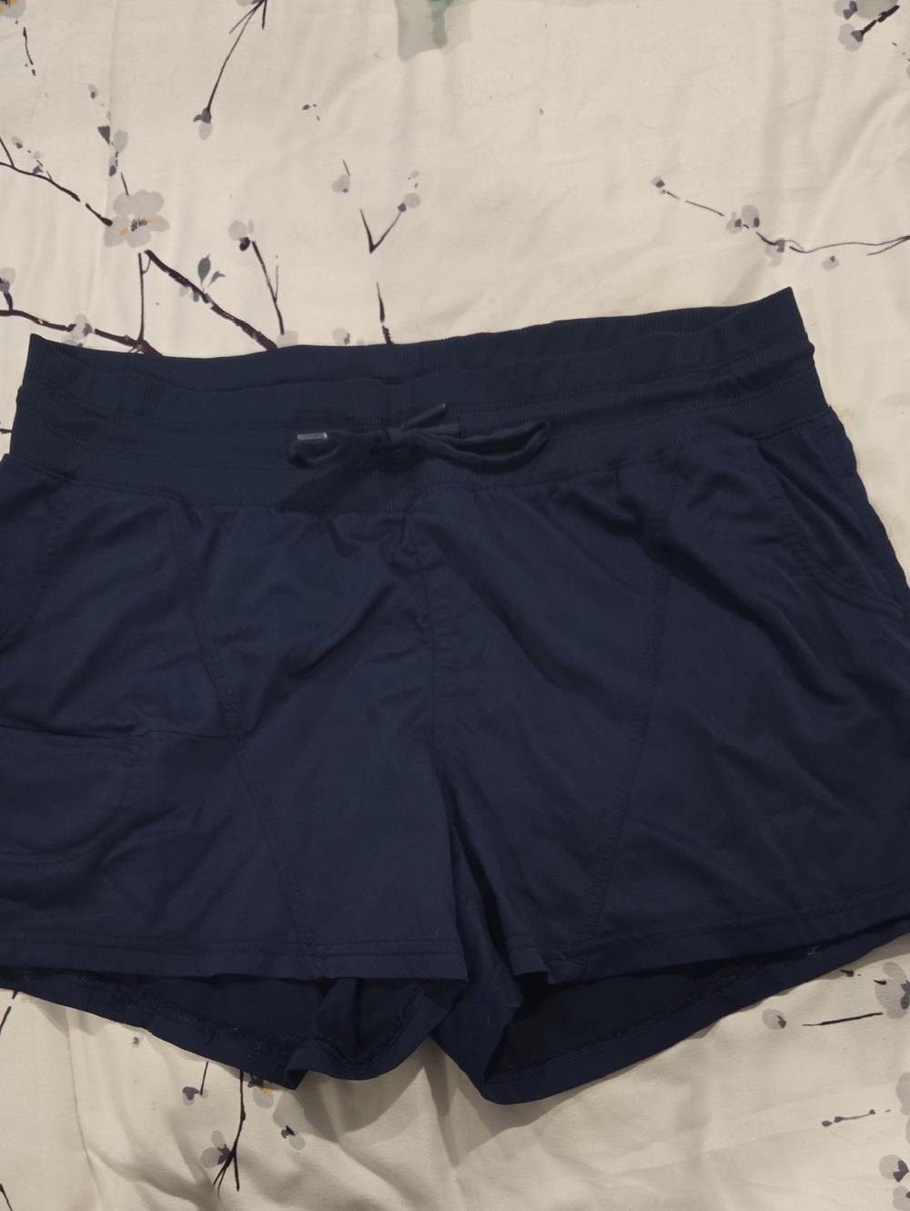 Athletic Works Navy Drawstring Active Shorts